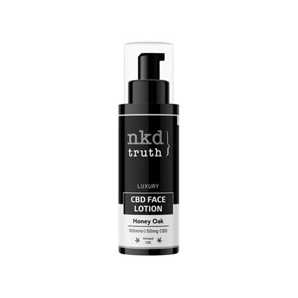 NKD 50mg CBD Face Lotion - 100ml (BUY 1 GET 1 FREE) - Flavour: Honey Oak