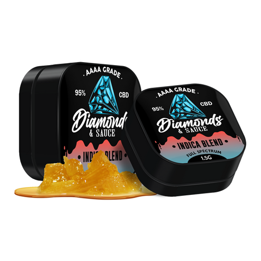 Diamonds & Sauce 95% Full Spectrum CBD Distillate - 1.5g - Terpene Strains: Sativa Blend