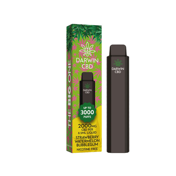 Darwin The Big One 2000mg CBD Disposable Vape Device 3000 Puffs - Flavour: Blueberry Cherry Cranberry