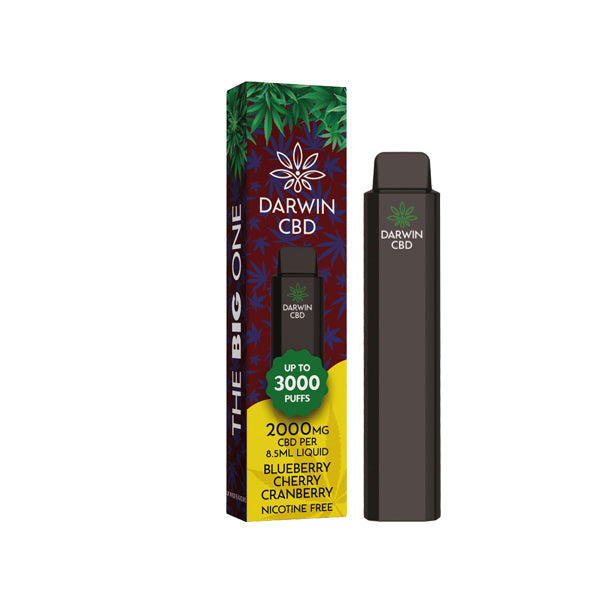 Darwin The Big One 2000mg CBD Disposable Vape Device 3000 Puffs - Flavour: Berry Lemonade
