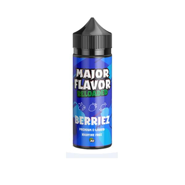 Major Flavor Reloaded 100ml Shortfill 0mg (70VG-30PG) - Flavour: Berriez - SilverbackCBD