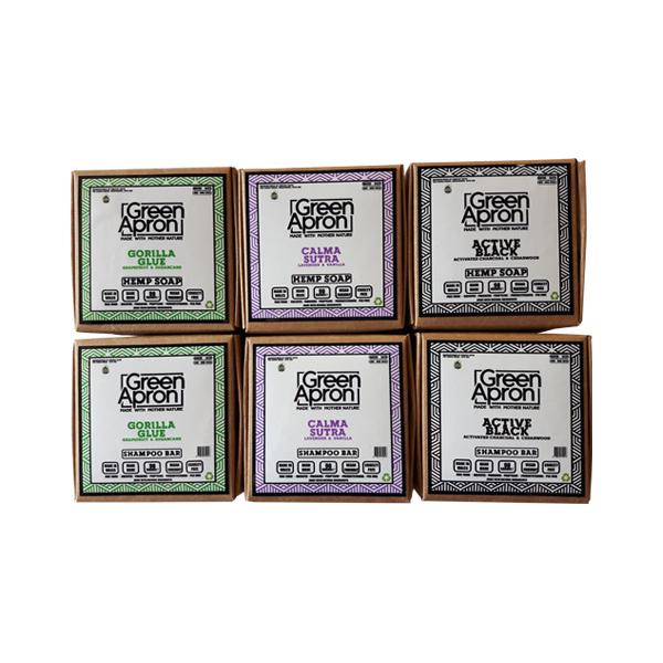Green Apron 100mg CBD Soap & Shampoo - 6 Pack - SilverbackCBD