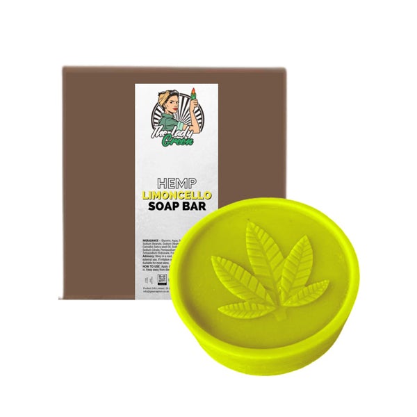 Lady Green Hemp Soap Bar - Scent: Lemoncellio - SilverbackCBD