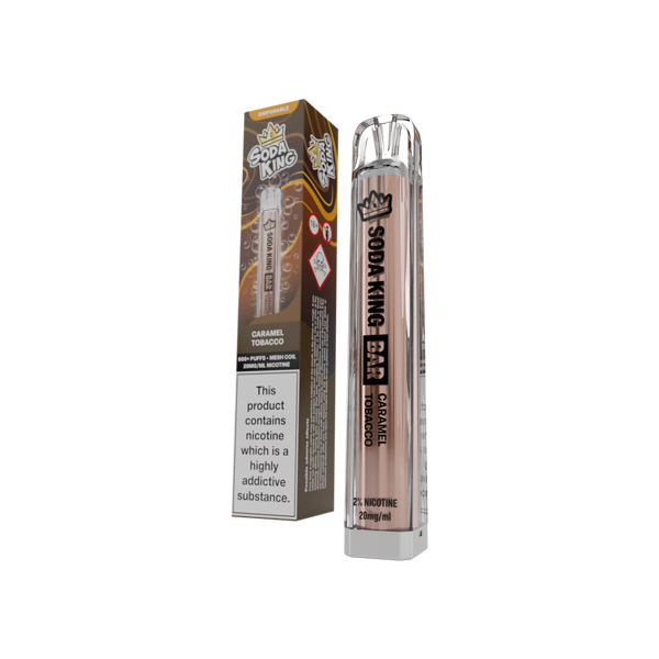 20mg Soda King Bar Disposable Vape Device 600 Puffs - Flavour: Menthol