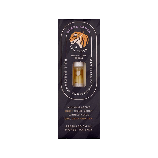 CBD Tiger 350mg Full Spectrum CBD Flowform Vape Cartridge - Flavour: Strawnana