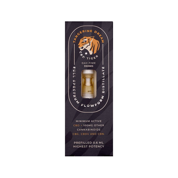 CBD Tiger 350mg Full Spectrum CBD Flowform Vape Cartridge - Flavour: Strawnana