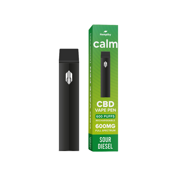 Hempthy 600mg CBD Disposable Vape Pen 600 Puffs - Flavour: Pineapple Express