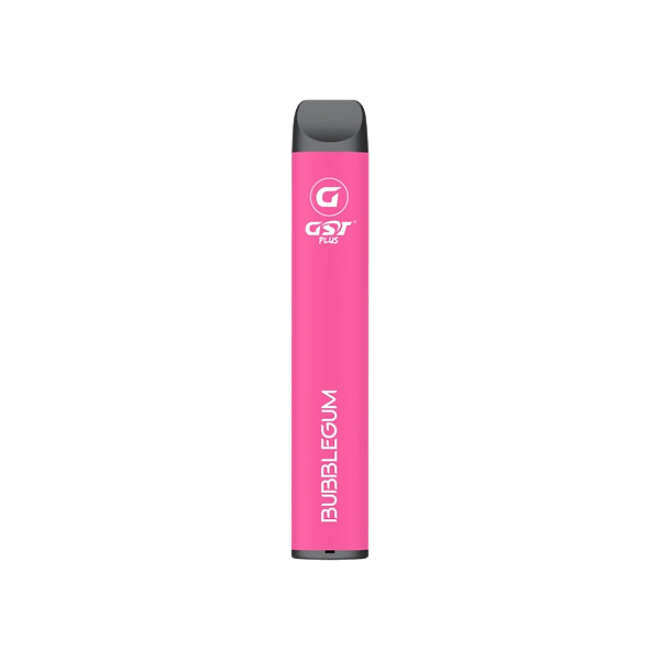 20mg GST Plus Disposable Vape Device 600 Puffs - Flavour: Bubblegum
