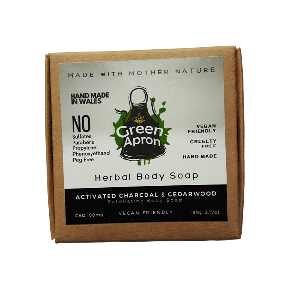 Green Apron 100mg CBD Herbal Body Soap - SilverbackCBD