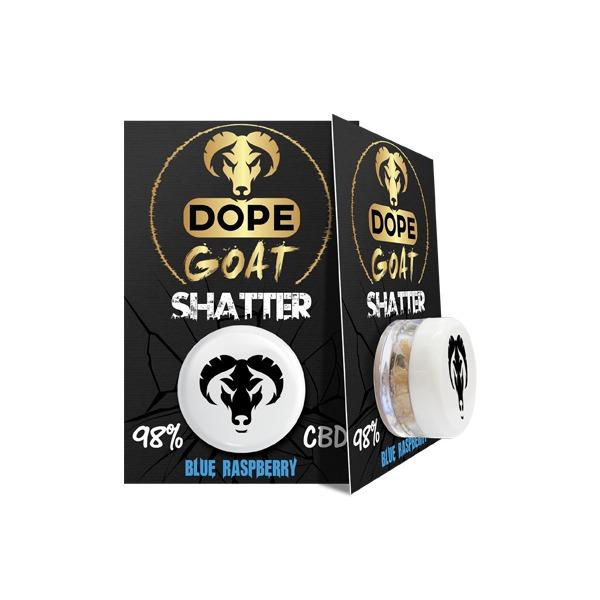 Dope Goat Shatter 98% CBD 1g - Flavour: Red Bully - SilverbackCBD