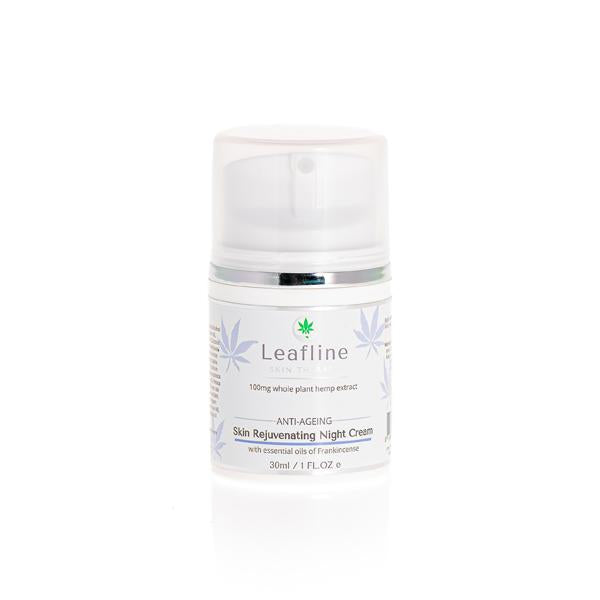 CBD Leafline 100mg CBD Skin Rejuvenating Night Cream 30ml - SilverbackCBD
