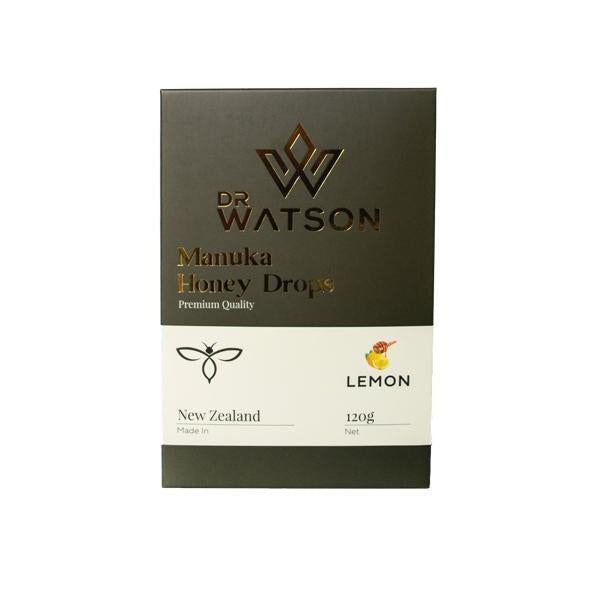 Dr Watson Manuka Honey Drops 120g (non-CBD) - Flavour: Lemon - SilverbackCBD