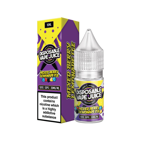 20mg Vape Heaven Disposable Vape Juice 10ml Nic Salts (50VG/50PG) - Flavour: Blue Bull