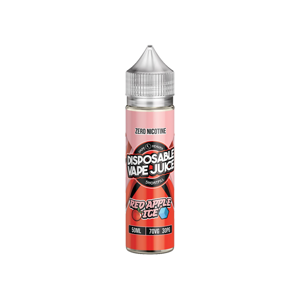 Vape Heaven Disposable Vape Juice 50ml Shortfill 0mg (70VG/30PG) - Flavour: Red Apple Ice