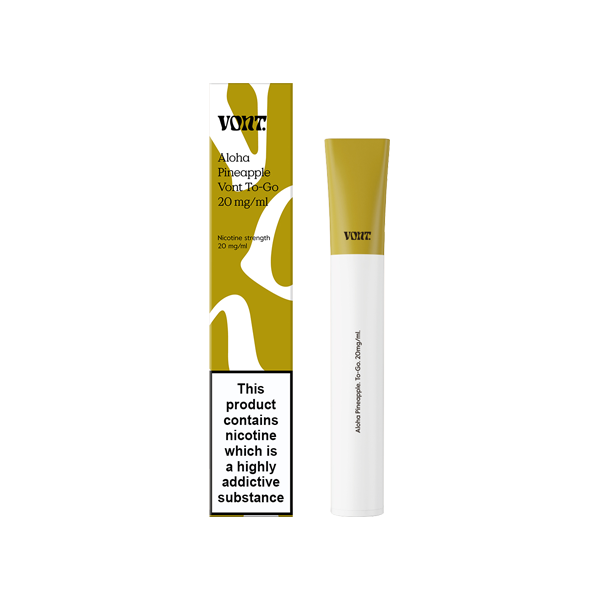 20mg Vont To-Go Disposable Vape Device 600 Puffs - Flavour: Absolut Passionfruit