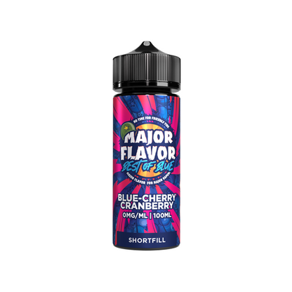 Major Flavour Best Of Blue 100ml Shortfill 0mg (70VG-30PG) - Flavour: Blue Peach