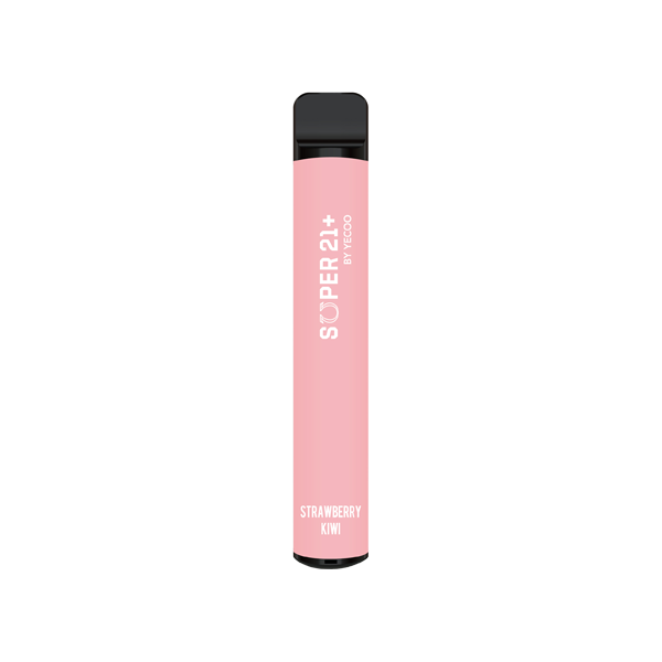 20mg Super21+ By Yecoo Disposable Vape Device 600 Puffs - Flavour: Sour Apple