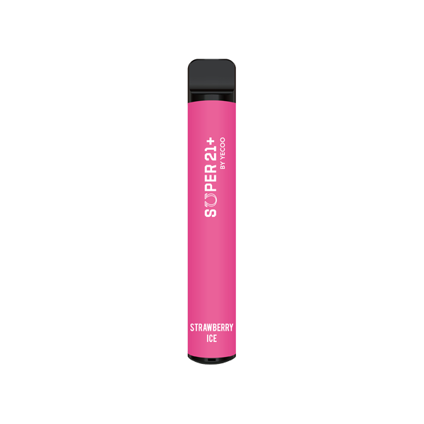 20mg Super21+ By Yecoo Disposable Vape Device 600 Puffs - Flavour: Sour Apple