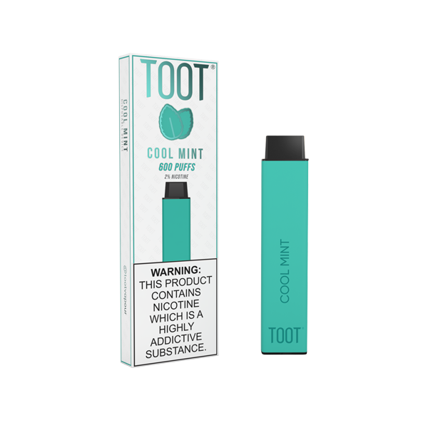 20mg TOOT Bar Disposable Vape Device 600 Puffs - Flavour: Peach Ice
