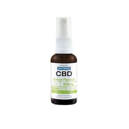 Access CBD 600mg CBD Broad Spectrum Oil Mixed 30ml - Flavour: Citrus - SilverbackCBD