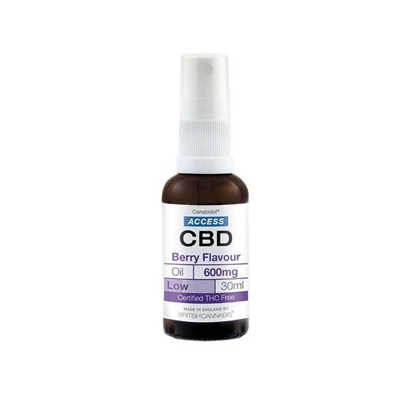 Access CBD 600mg CBD Broad Spectrum Oil Mixed 30ml - Flavour: Citrus - SilverbackCBD