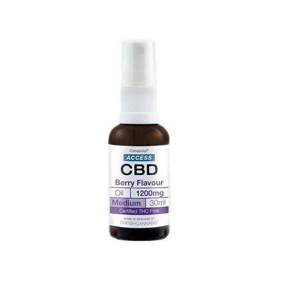 Access CBD 1200mg CBD Broad Spectrum Oil 30ml - Flavour: Citrus - SilverbackCBD