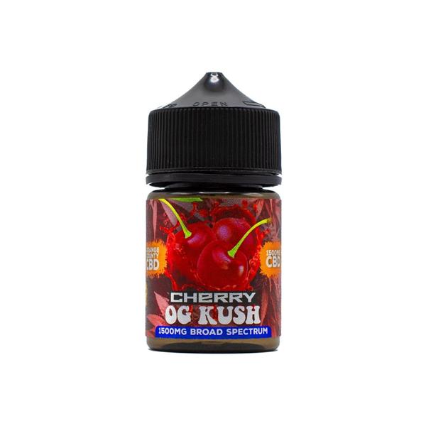 Orange County CBD Cali Range 1500mg CBD 50ml E-liquid (60VG-40PG) - Flavour: Cherry OG Kush - SilverbackCBD