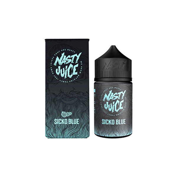 Berry By Nasty Juice 50ml Shortfill 0mg (70VG-30PG) - Flavour: Sicko Blue