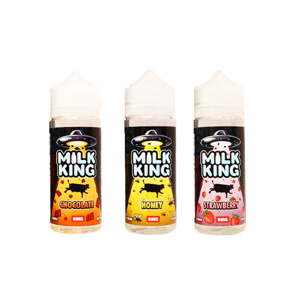 Milk King By Drip More 100ml Shortfill 0mg (70VG-30PG) - Flavour: Strawberry