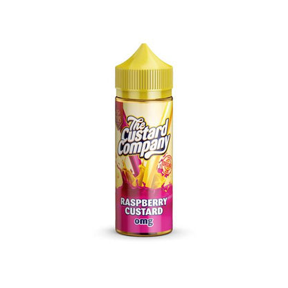 The Custard Company 100ml Shortfill 0mg (70VG-30PG) - Flavour: Raspberry Custard - SilverbackCBD