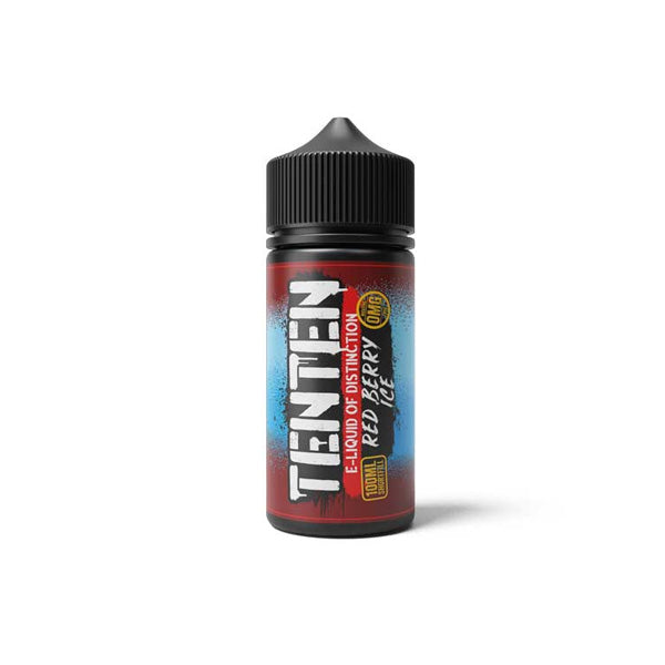 TenTen 100ml Shortfill 0mg (70VG-30PG) - Flavour: Red Berry Ice