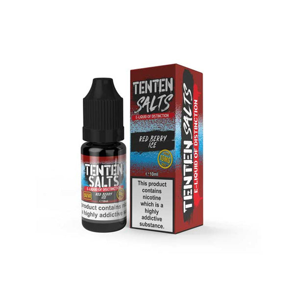 10mg TenTen 10ml Nic Salts (50VG-50PG) - Flavour: Watermelon Ice