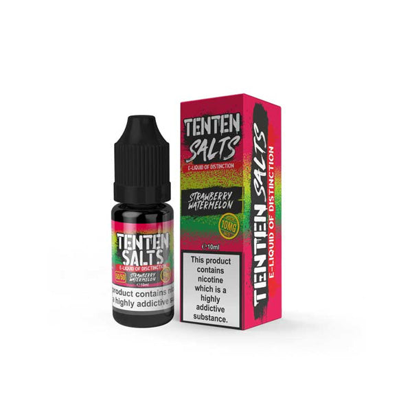 10mg TenTen 10ml Nic Salts (50VG-50PG) - Flavour: Grape Mixed With Berries