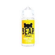 Bear Flavours 100mg Shortfill 0mg (70VG-30PG) - Flavour: White Grape & Peach