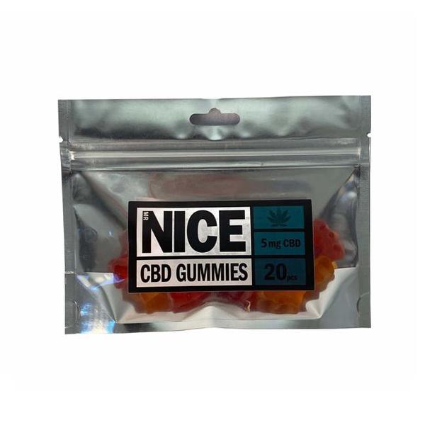 Mr Nice 100mg CBD Strawberry Gummies - 20pcs - SilverbackCBD