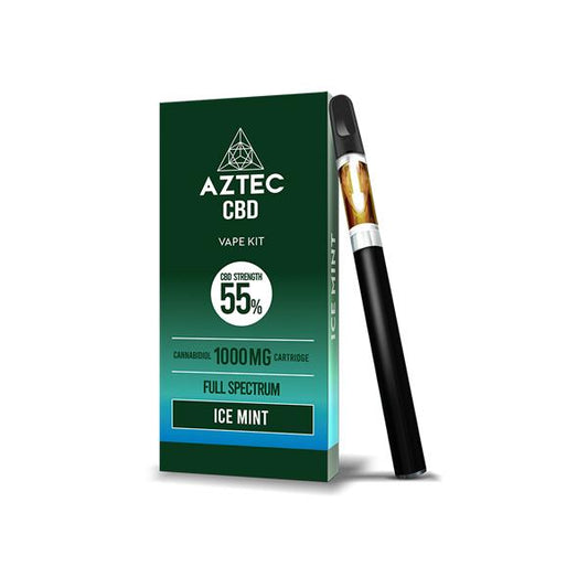 Aztec CBD 1000mg Vape Kit - 1ml - Flavour: Pineapple Express - SilverbackCBD