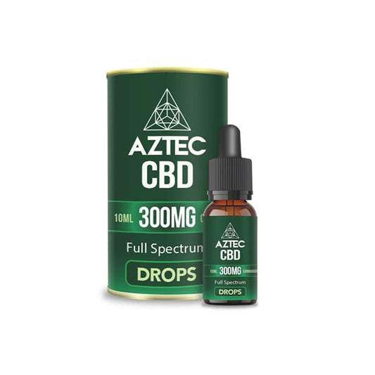 Aztec CBD Full Spectrum Hemp Oil 300mg CBD 10ml - Flavour: Spearmint - SilverbackCBD