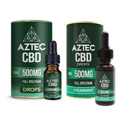 Aztec CBD Full Spectrum Hemp Oil 500mg CBD 10ml - Flavour: Spearmint - SilverbackCBD