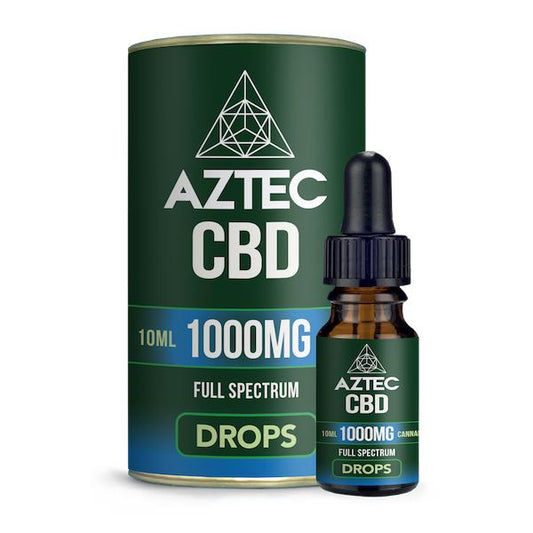 Aztec CBD Full Spectrum Hemp Oil 1000mg CBD 10ml - Flavour: Spearmint - SilverbackCBD