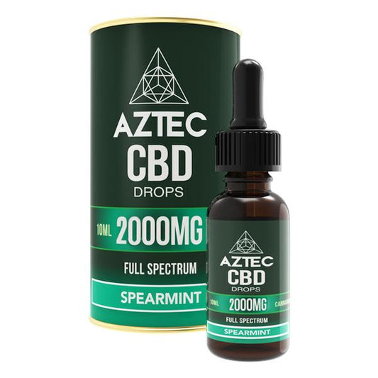 Aztec CBD Full Spectrum Hemp Oil 2000mg CBD 10ml - Flavour: Natural Hemp - SilverbackCBD