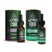 Aztec CBD Full Spectrum Hemp Oil 2000mg CBD 10ml - Flavour: Natural Hemp - SilverbackCBD