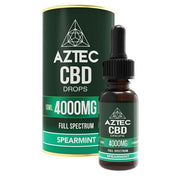 Aztec CBD Full Spectrum Hemp Oil 4000mg CBD 10ml - Flavour: Spearmint - SilverbackCBD