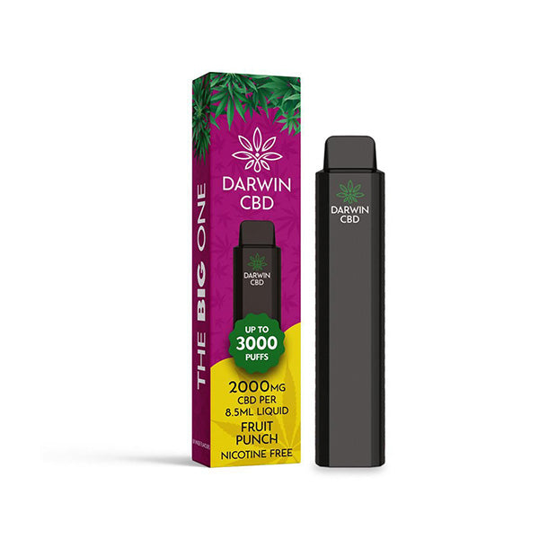 Darwin The Big One 2000mg CBD Disposable Vape Device 3000 Puffs - Flavour: Cherry Lime