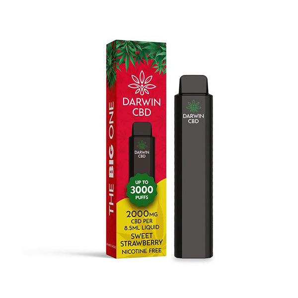 Darwin The Big One 2000mg CBD Disposable Vape Device 3000 Puffs - Flavour: Fruit Punch