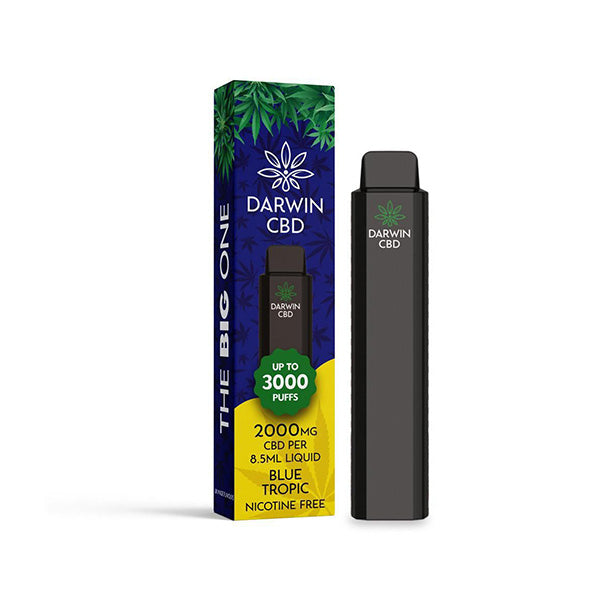 Darwin The Big One 2000mg CBD Disposable Vape Device 3000 Puffs - Flavour: Sweet Strawberry