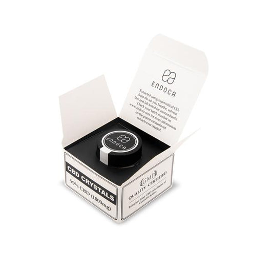 Endoca 1000mg 99% CBD Cannabis Crystals - 1g - SilverbackCBD