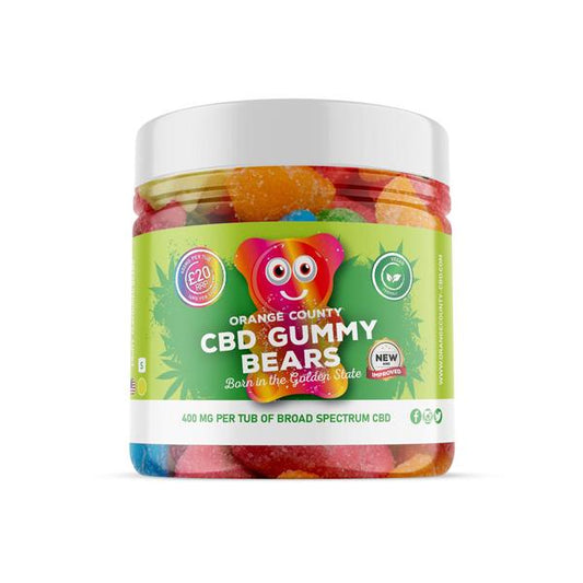 Orange County 400mg CBD Gummy Bears - Small Pack - SilverbackCBD