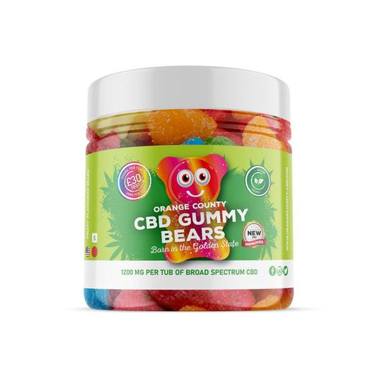 Orange County 1200mg CBD Gummy Bears - Small Pack - SilverbackCBD