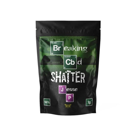 Breaking CBD 98% CBD Shatter - 1g - Flavour: Saul Goodman - SilverbackCBD