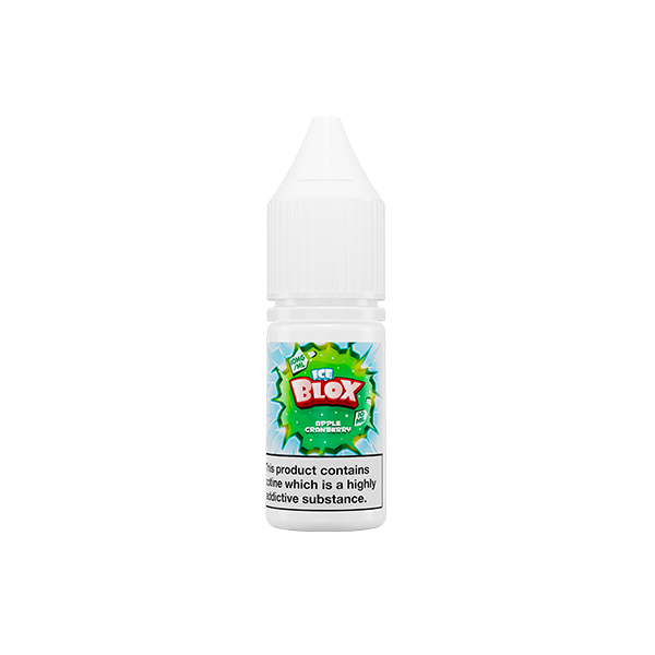 10mg Ice Blox 10ml Nic Salt (50VG / 50PG) - Flavour: Apple Cranberry